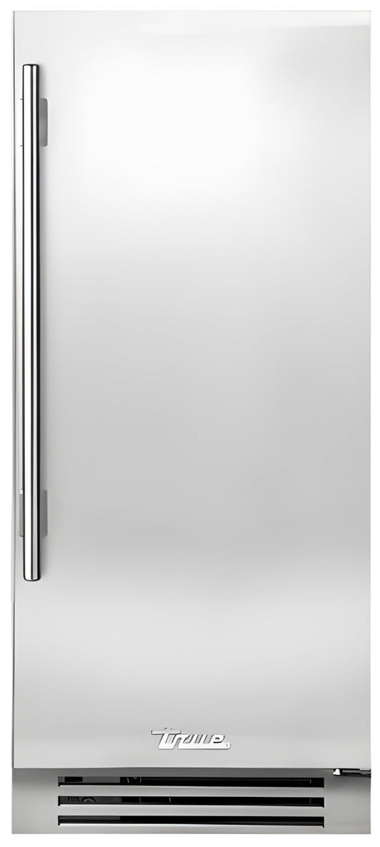 True Refrigeration: 15" Clear Ice Maker w/ Articulating/Soft Close Hinge, Stainless Door - TUI-15-L-SS-D
