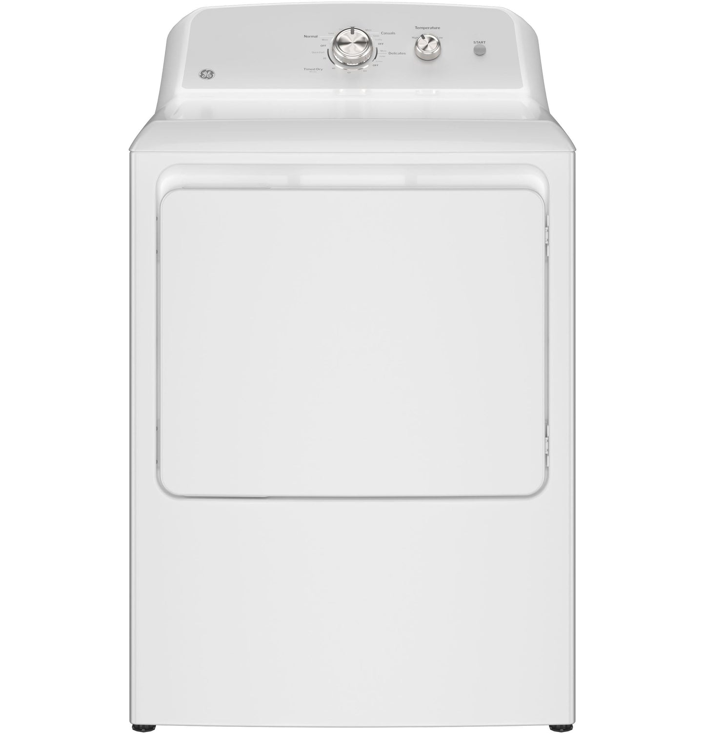 GE APPLIANCES GTD38EASWWS GE(R) 7.2 cu. ft. Capacity Electric Dryer with Up To 120 ft. Venting​ and Reversible Door​