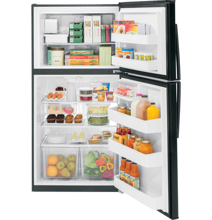 GE APPLIANCES GIE21GTHBB GE(R) ENERGY STAR(R) 21.1 Cu. Ft. Top-Freezer Refrigerator - GIE21GTHBB-KT