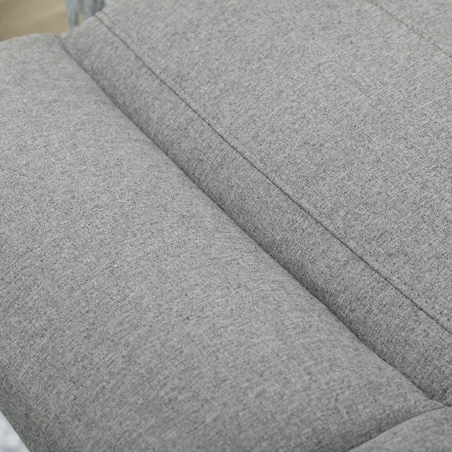 HomCom 2 Seater Recliner Sofa with Manual Pull Tab, Fabric Reclining Sofa, RV Couch, Home - B08TT573TL-1