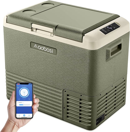 AOBOSI ‎12 Volt Car Fridge 53Qt/50L Green - CL50-GN-WIFI