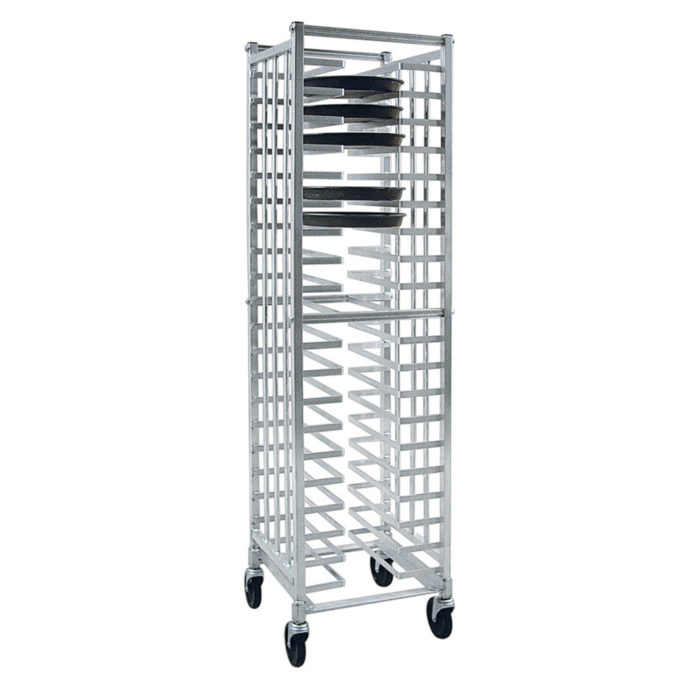 New Age 97720 Mobile Single Wide 18-1/2" Universal Pizza Pan Rack - NW97720
