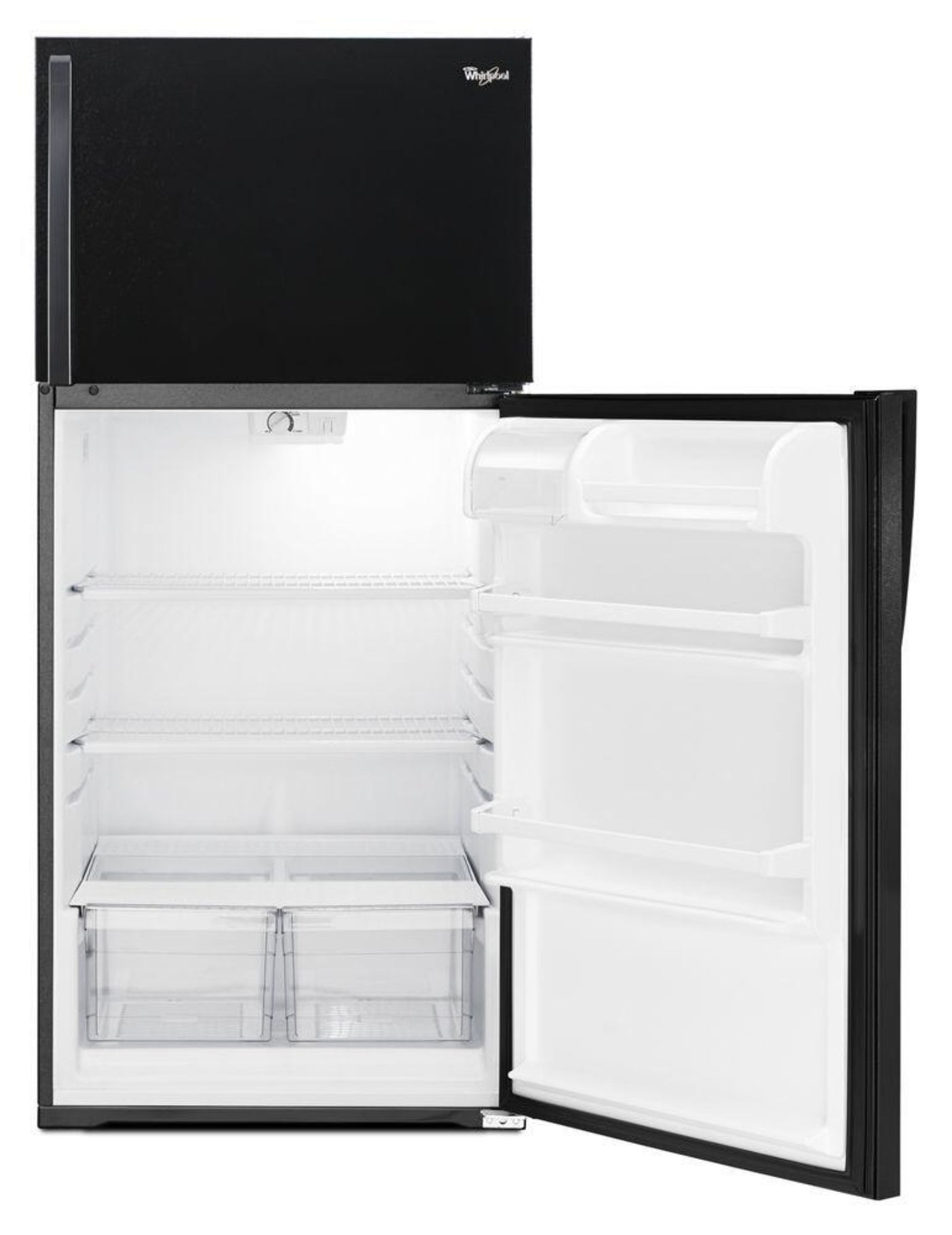 WHIRLPOOL 28-inch Wide Top Freezer Refrigerator - 14 cu. ft. - WRT134TFDB-KT
