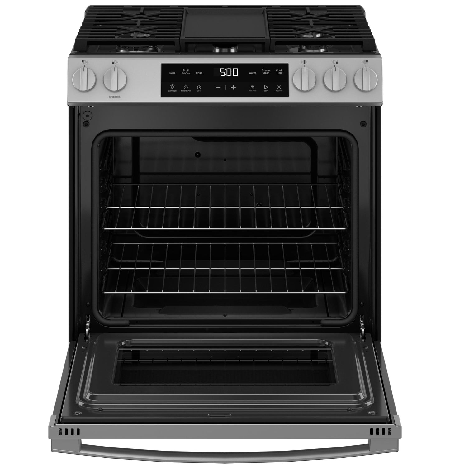 GE APPLIANCES GGS500SVSS GE(R) 30" Slide-In Front Control Gas Range - GGS500SVSS-KT
