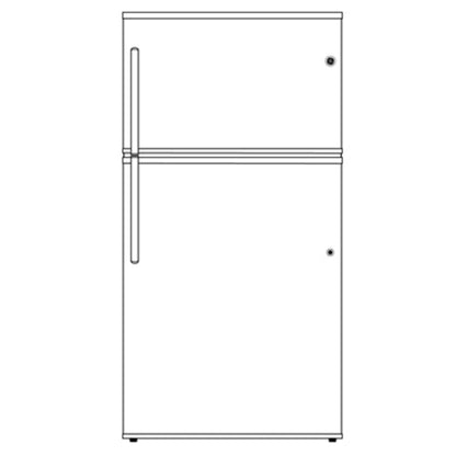 GE APPLIANCES GIE21GTHBB GE(R) ENERGY STAR(R) 21.1 Cu. Ft. Top-Freezer Refrigerator - GIE21GTHBB-KT