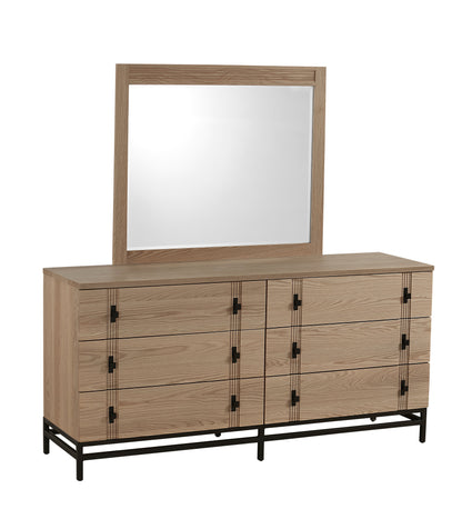 QW Amish Abshire 6 Drawer Dresser with Optional Mirror - 194W-ABD66
