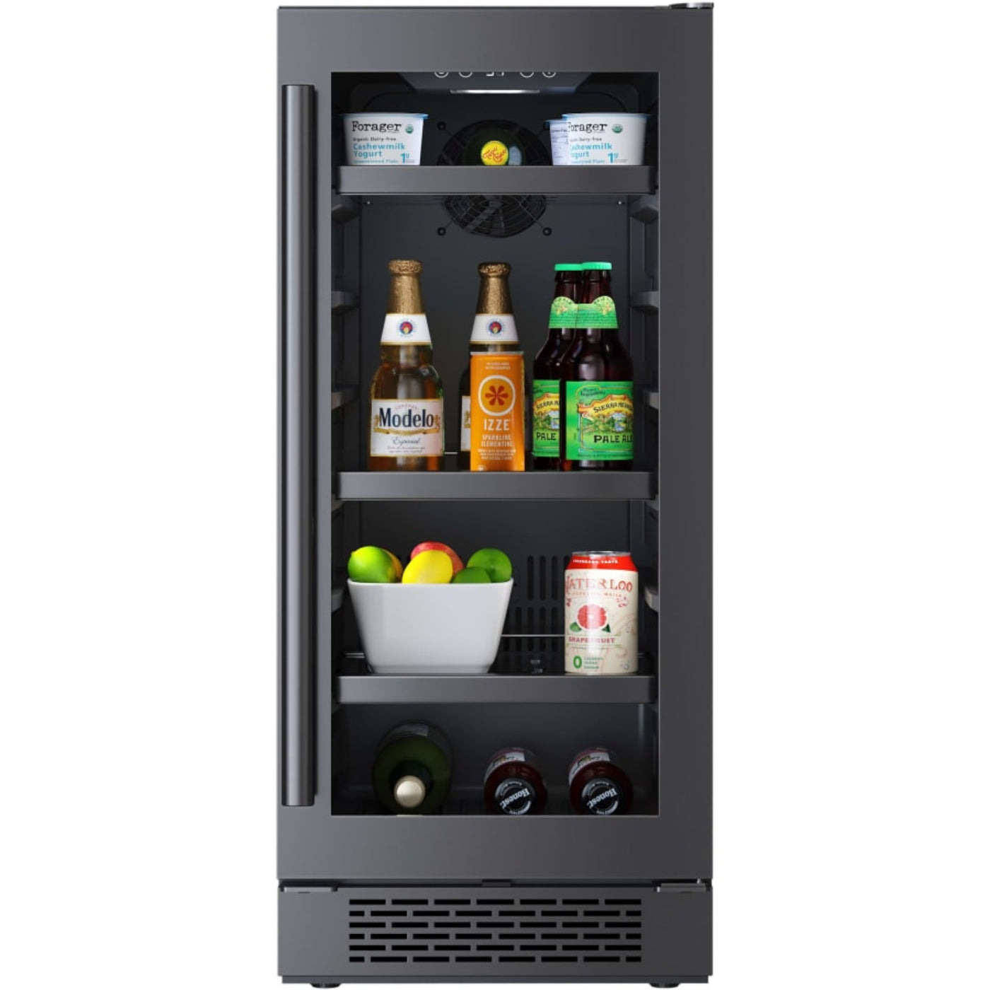 Avallon 15 Inch Wide 83 Can Capacity Undercounter Beverage Cooler - ABR152BLSS - ABR152BLSS
