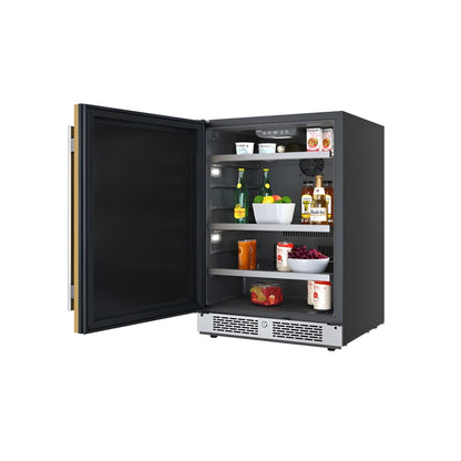 Avallon 24 Inch Wide 140 Can Energy Efficient Beverage Center with LED Lighting, Double Pane Glass, Touch Control Panel and Left Swing Door - ABR242PRGLH