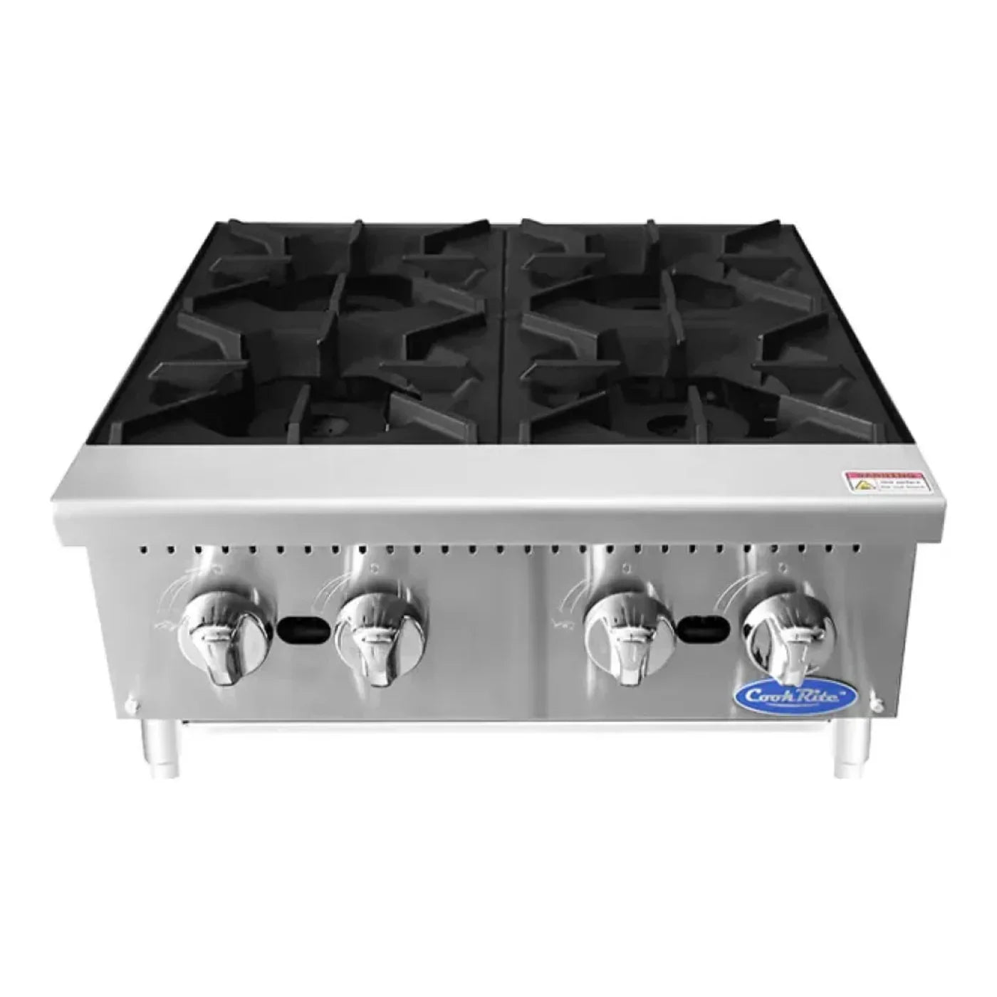Atosa ACHP-4 24" Heavy Duty Countertop Range, Hot Plate with 4 Burners 128,000 BTU - ACHP-4