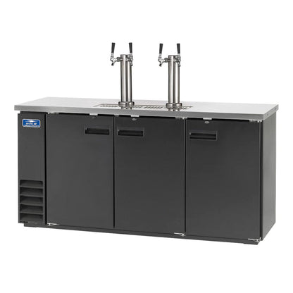 Arctic Air ADD72R-2 72" Kegerator,  Direct Draw Double Door Beer Refrigerator - ADD72R-2