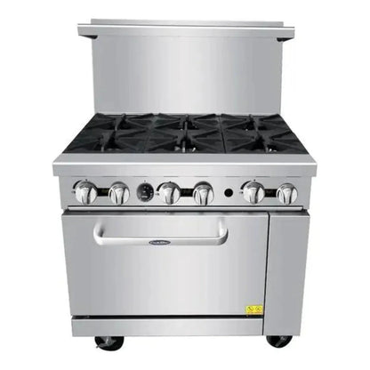 Atosa AGR-6B-NG 36" CookRite Range Natural Gas, 6 Burners - AGR-6B-NG