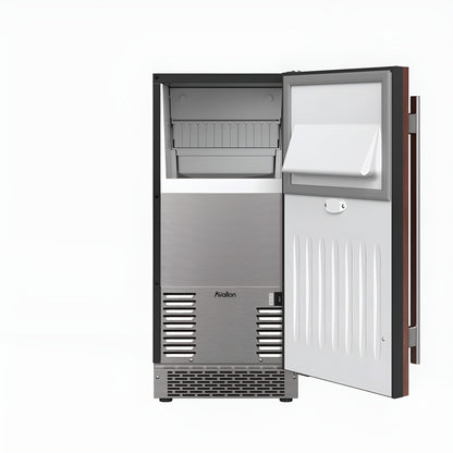 Avallon 15 Inch Wide 26 Lbs. Capacity Built-In and Free Standing Ice Maker with 56 Lbs. Daily Ice Production - AIMG151GSSIRH