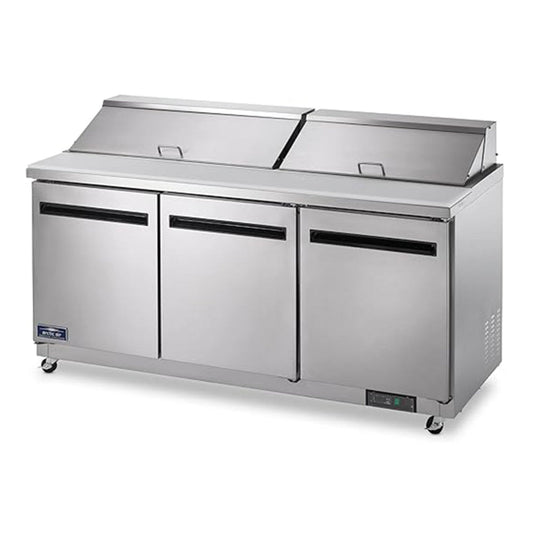Arctic Air AMT72R 72" Triple Door Mega-Top Sandwich/ Salad Prep Table - AMT72R