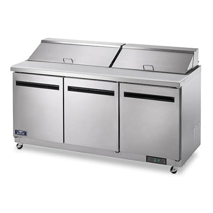 Arctic Air AMT72R 72" Triple Door Mega-Top Sandwich/ Salad Prep Table - AMT72R