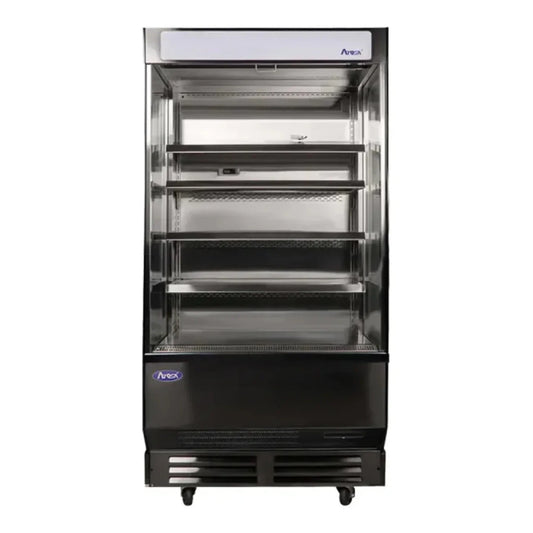 Atosa AOM-40B 39.6" Open Air Merchandiser, Black Exterior, 20.6 Cu. Ft - AOM-40B