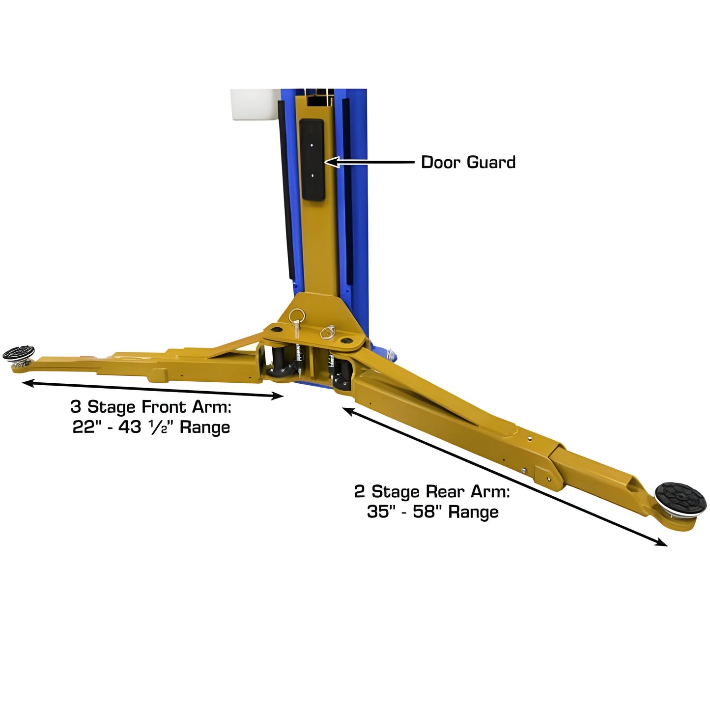 Atlas Platinum PVL10 ALI  10,000 lb Overhead 2 Post Lift - ATEAP-PVL10-FPD