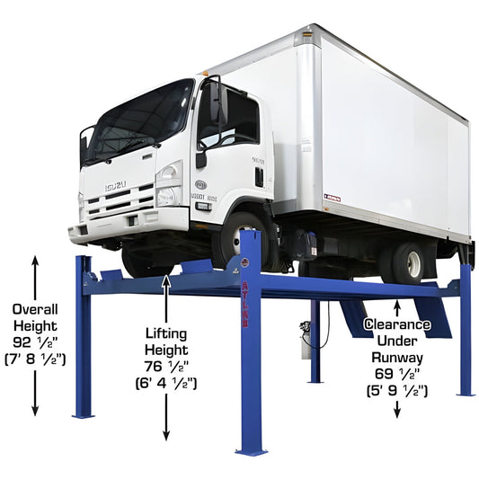 Atlas Platinum PVL14 4 Post Lift + RJ7000 Rolling Jacks ALI Certified Combo - ATEAP-PVL14-COMBO-FPD