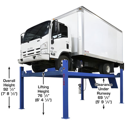 Atlas Platinum PVL14 4 Post Lift + RJ7000 Rolling Jacks Combo - ATEAP-PVL14-COMBO-FPD