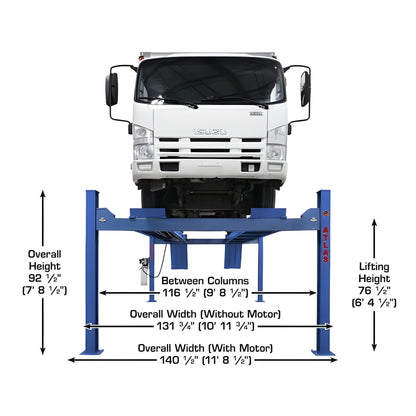Atlas Platinum PVL14 4 Post Lift + RJ7000 Rolling Jacks Combo - ATEAP-PVL14-COMBO-FPD