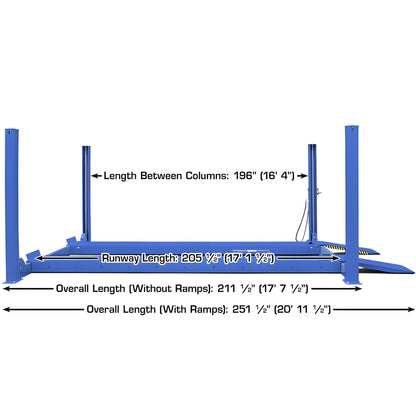 Atlas Platinum PVL14 4 Post Lift + RJ7000 Rolling Jacks ALI Certified Combo - ATEAP-PVL14-COMBO-FPD