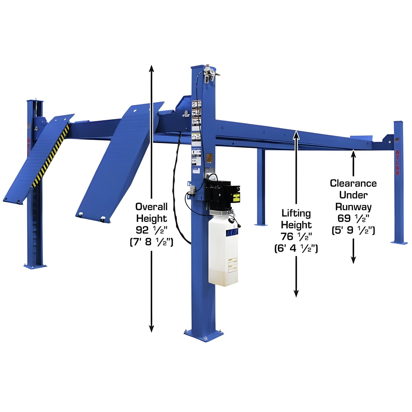 Atlas Platinum PVL14 4 Post Lift + RJ7000 Rolling Jacks ALI Certified Combo - ATEAP-PVL14-COMBO-FPD