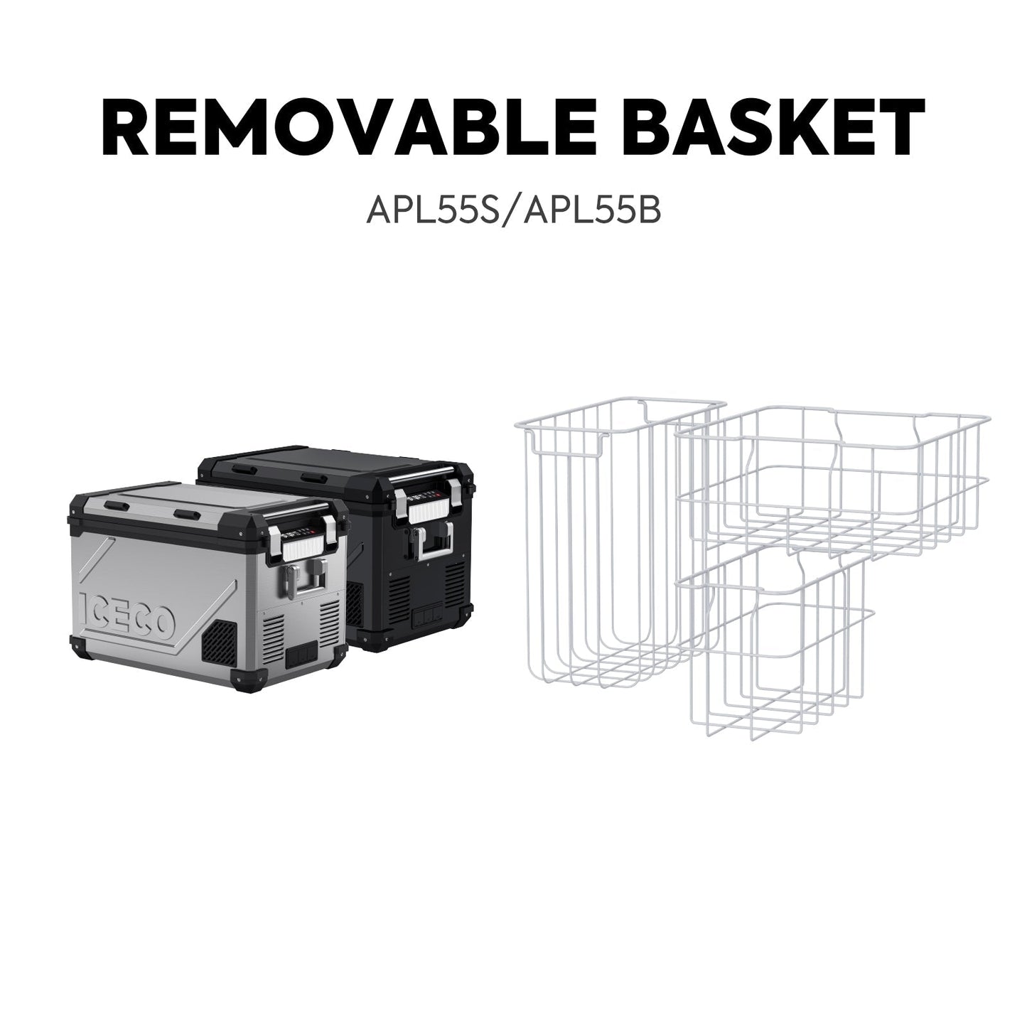 ICECO58QT APL55 Dual Zone Fridge Freezer Combo - APL55+Magnetic Battery