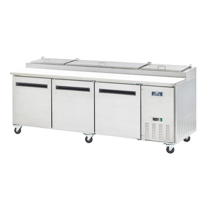 Arctic Air APP94R 94" Triple Door Stainless Steel Pizza Prep Table - APP94R