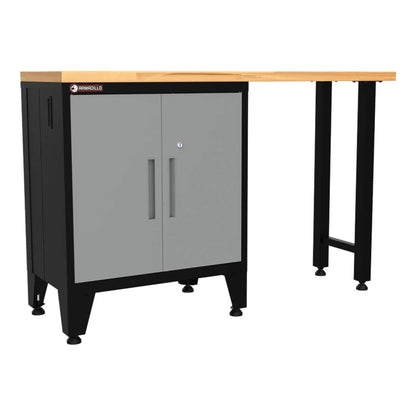 Armadillo Tough Grey 2-Piece Garage Cabinet Kit with Levelers - AR2PC84G