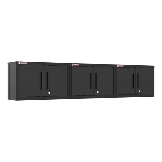 Armadillo Tough Black Wall Cabinet (3-Pack) - AR3PC61B