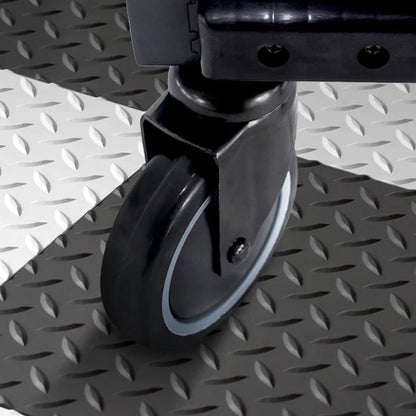 Armadillo Tough Grey 4-Piece Garage Cabinet Set with Levelers and Casters - AR4PC12G