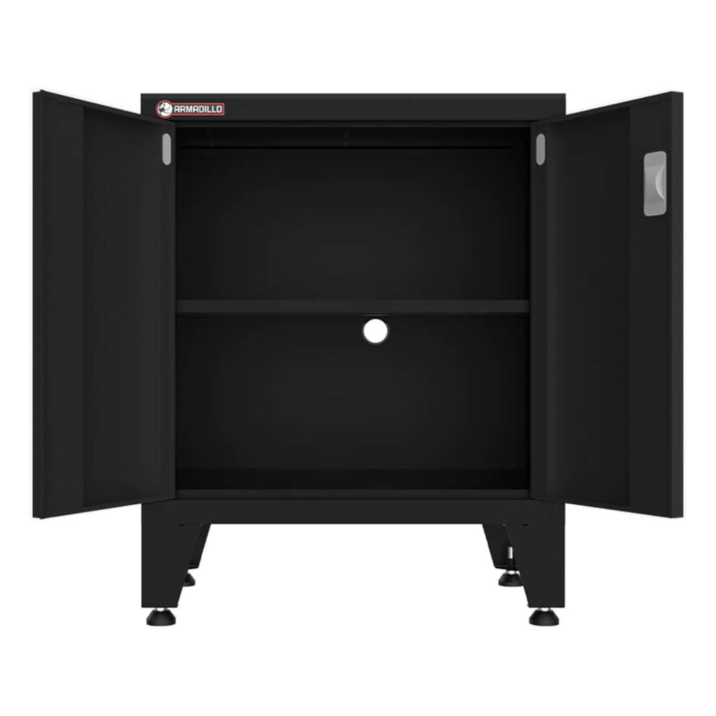 Armadillo Tough Black 4-Piece Garage Cabinet Set with Levelers - AR4PC9B