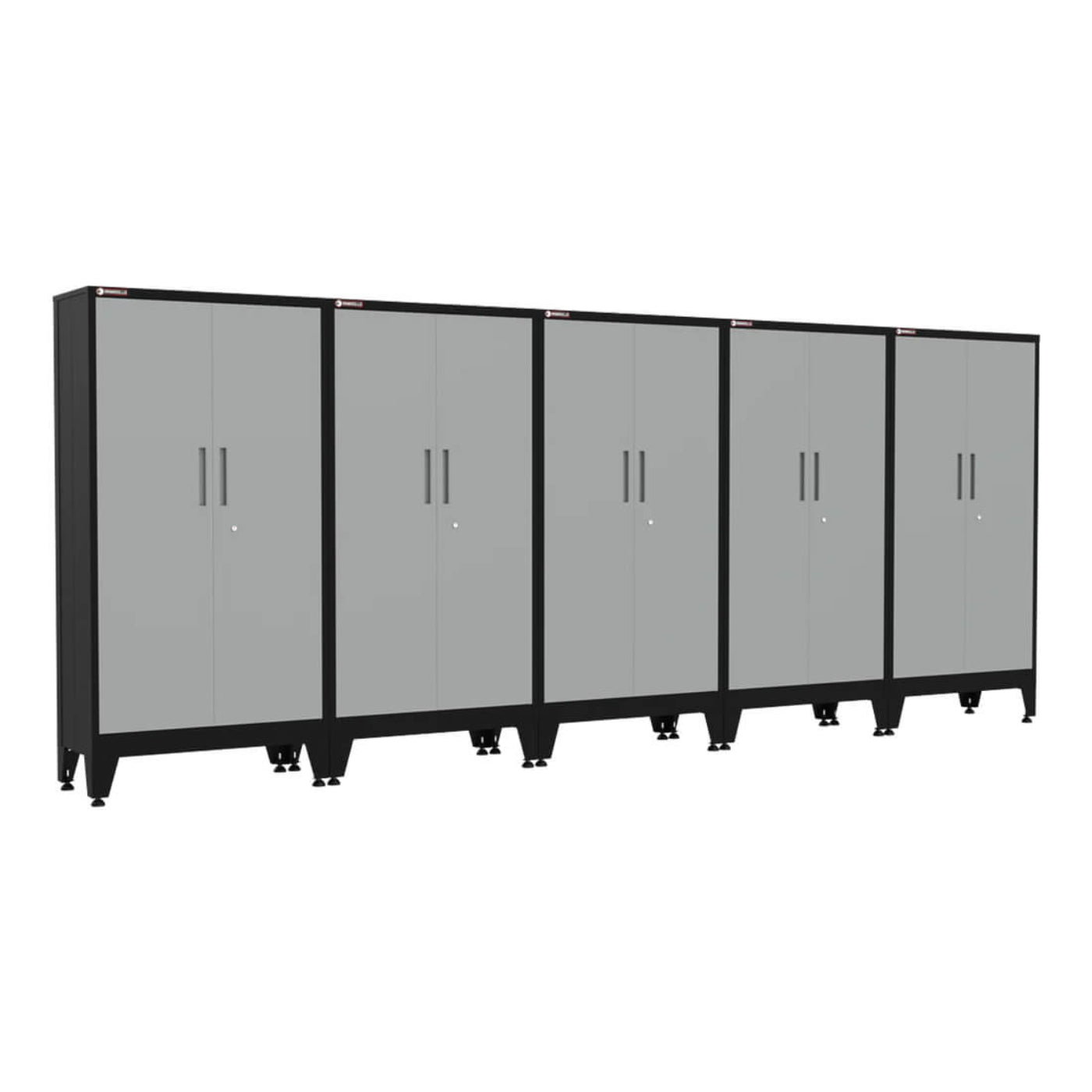 Armadillo Tough Grey Gear Locker Tall Cabinet (5-Pack) - AR5PC33G