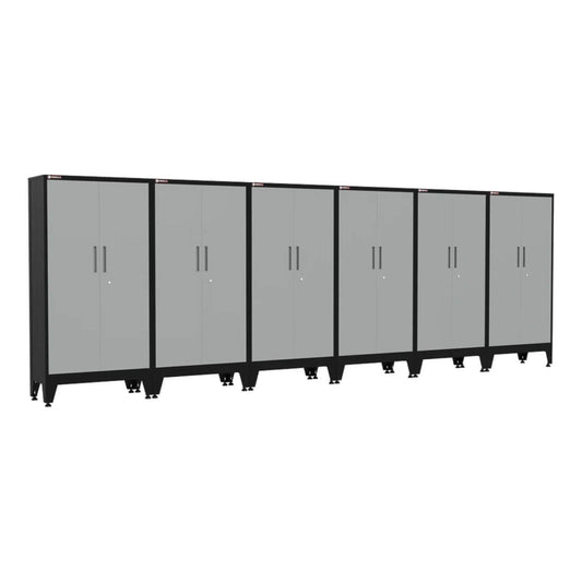 Armadillo Tough Grey Gear Locker Tall Cabinet (6-Pack) - AR6PC34G
