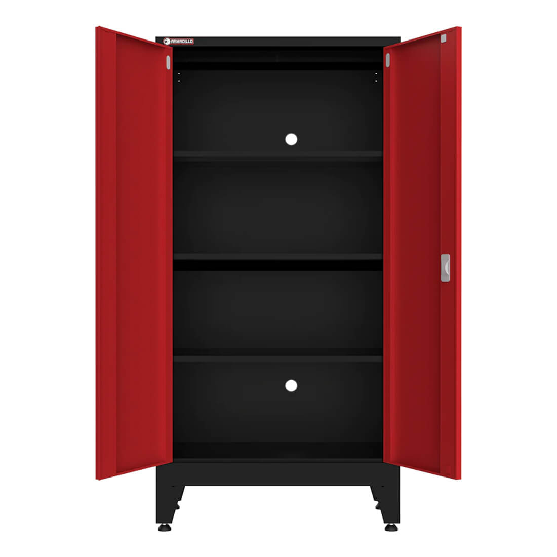 Armadillo Tough Red 7-Piece Garage Cabinet Storage System with Levelers - AR7PC104R