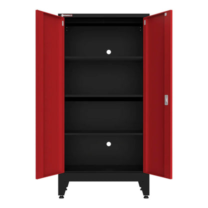 Armadillo Tough Red 7-Piece Garage Cabinet Storage System with Levelers - AR7PC104R