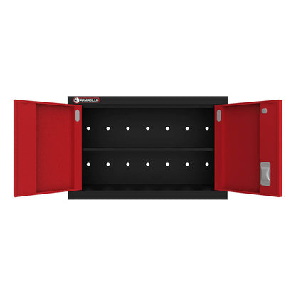 Armadillo Tough Red 7-Piece Garage Cabinet Storage System with Levelers - AR7PC104R