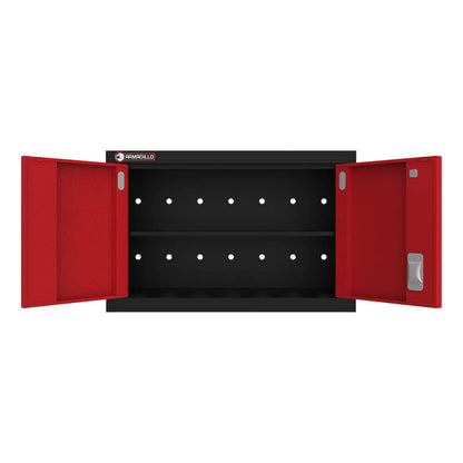 Armadillo Tough Red 7-Piece Garage Cabinet Kit with Levelers and Casters - AR7PC21R
