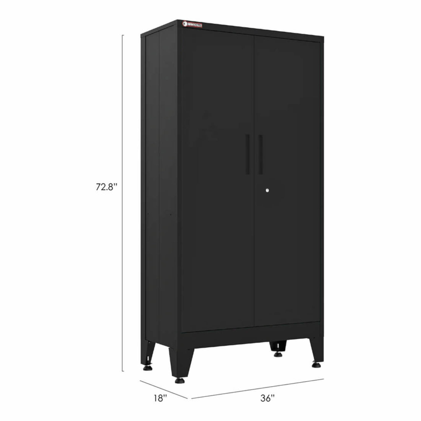 Armadillo Tough Black 9-Piece Garage Cabinet Set with Levelers - AR9PC24B