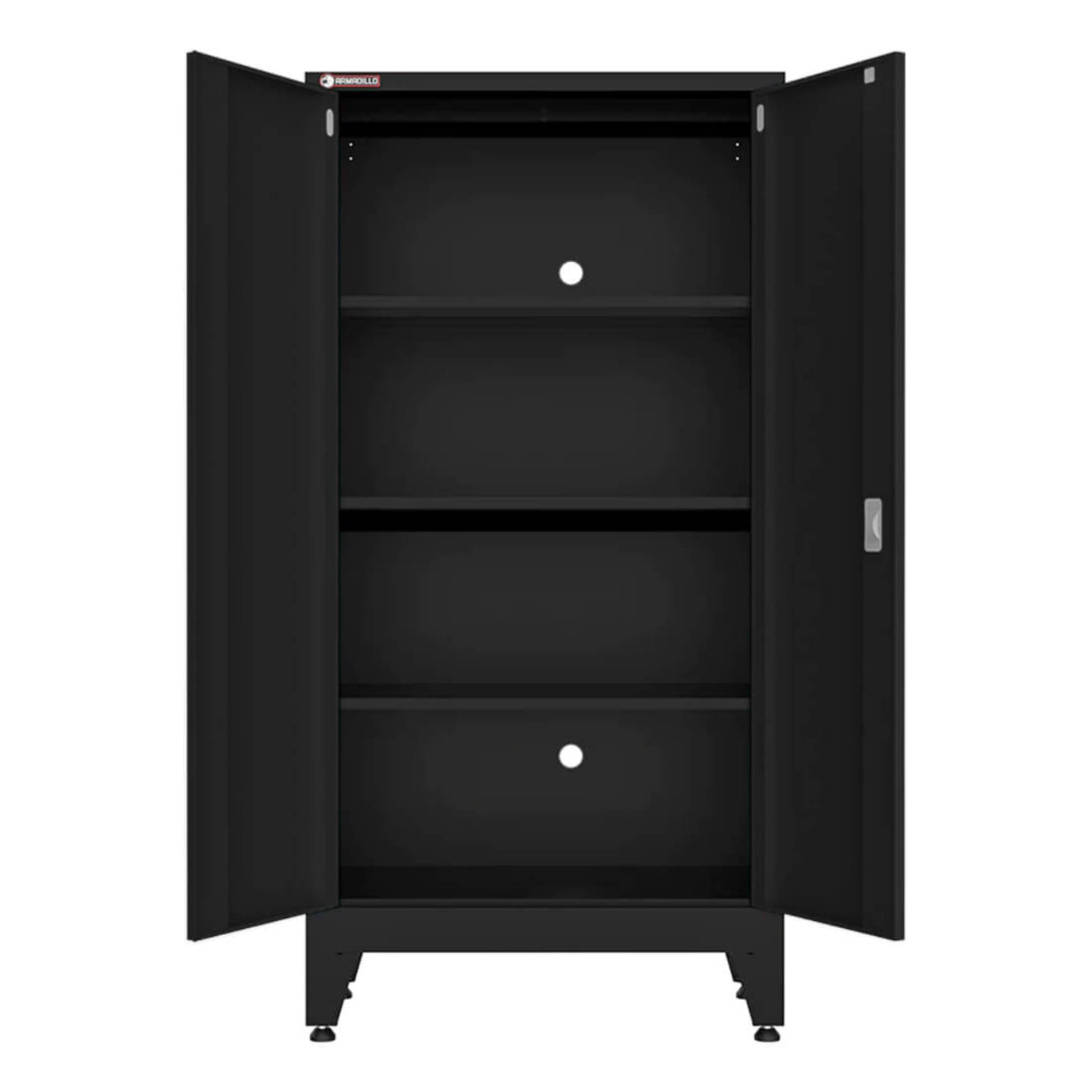 Armadillo Tough Black 9-Piece Garage Cabinet Set with Levelers - AR9PC24B