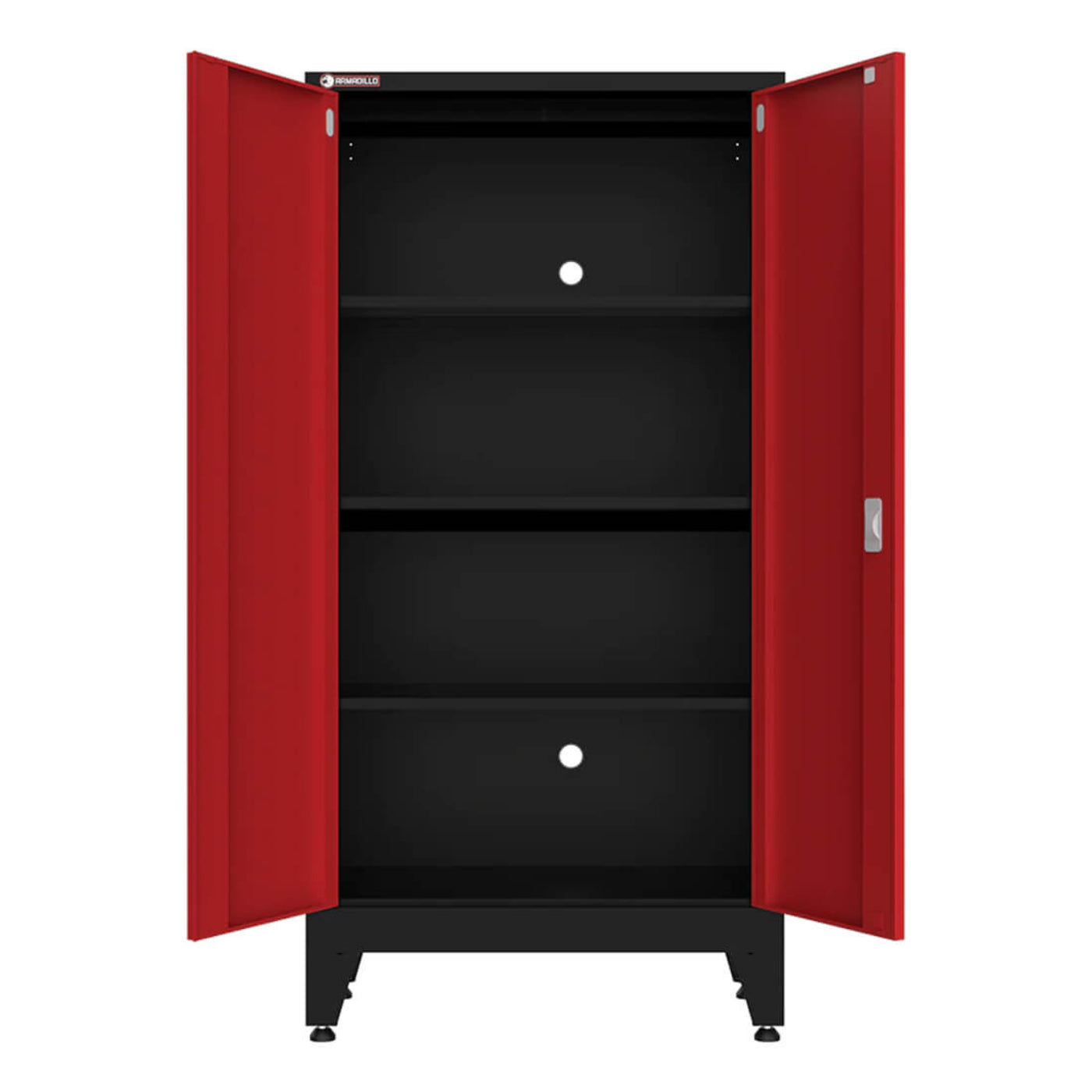 Armadillo Tough Red 9-Piece Garage Cabinet Set with Levelers - AR9PC24R