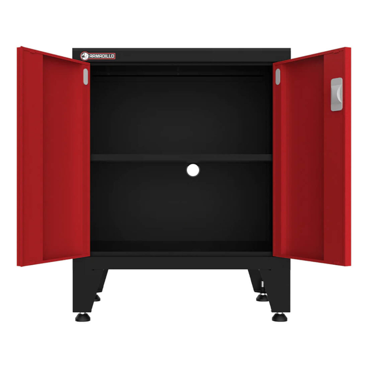 Armadillo Tough Red 9-Piece Garage Cabinet Set with Levelers - AR9PC24R