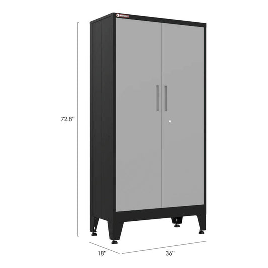 Armadillo Tough Grey Gear Locker Tall Cabinet - ARGL36BG-A