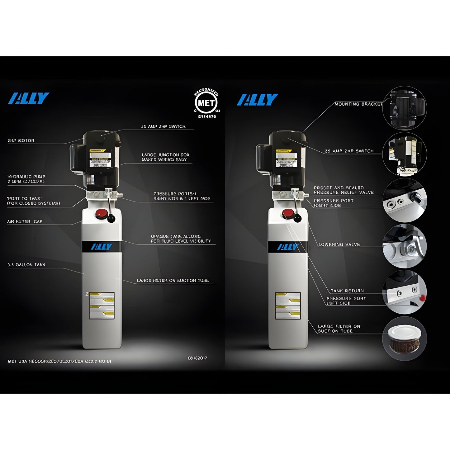 Atlas Platinum PVL14 4 Post Lift + RJ7000 Rolling Jacks Combo - ATEAP-PVL14-COMBO-FPD