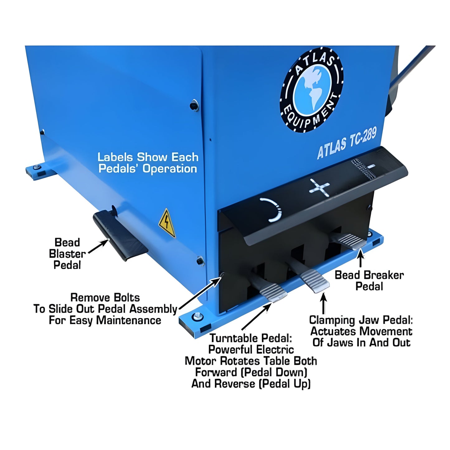 Atlas TC289 Tire Changer + WB11 Wheel Balancer Combo Package - ATETCWB-COMBO8-FPD