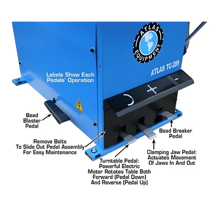 Atlas TC289 Tire Changer + WB11 Deluxe Motorcycle Wheel Balancer Combo Package - ATETCWB-MC-COMBO2-FPD