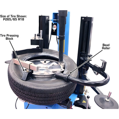 Atlas TC289DAA Extra Large Rim-Clamp Tire Changer w/ Dual Assist Arms - ATETC289DAA-FPD