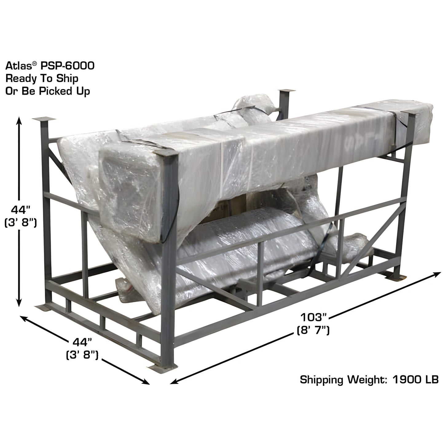Atlas PSP-6000 6,000 lb Portable Single Post Lift - ATEXH-PSP-6000-FPD