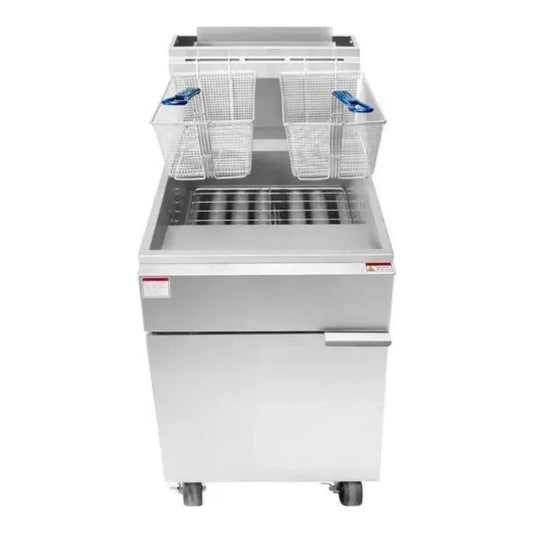 Atosa ATFS-75-NG 75 lb CookRite Fryer Natural Gas Floor Model - ATFS-75-NG