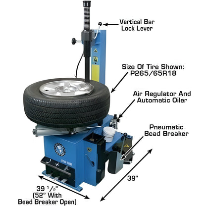 Atlas TC221 Tire Changer + WB11 Economy Wheel Balancer Combo Package - ATETCWB-COMBOEC-FPD