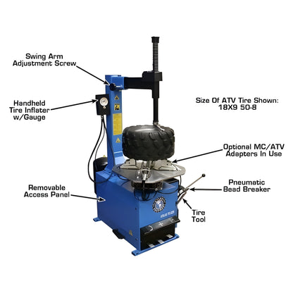 Atlas TC229 Rim-Clamp Tire Changer w/ Beadblaster - ATEATTC229-FPD